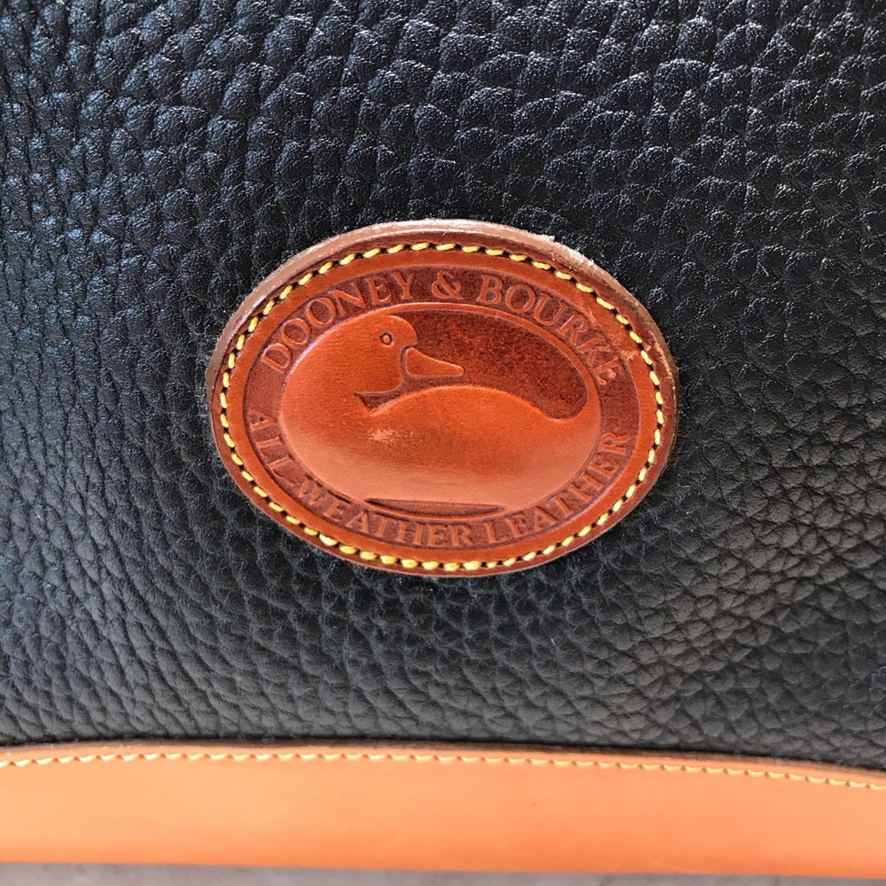 Dooney & Bourke Vintage Shoulder Bag,Black And Tan
